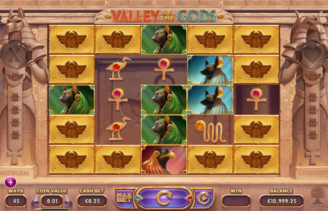 Азартные игры «Valley of The Gods» в казино Вулкан