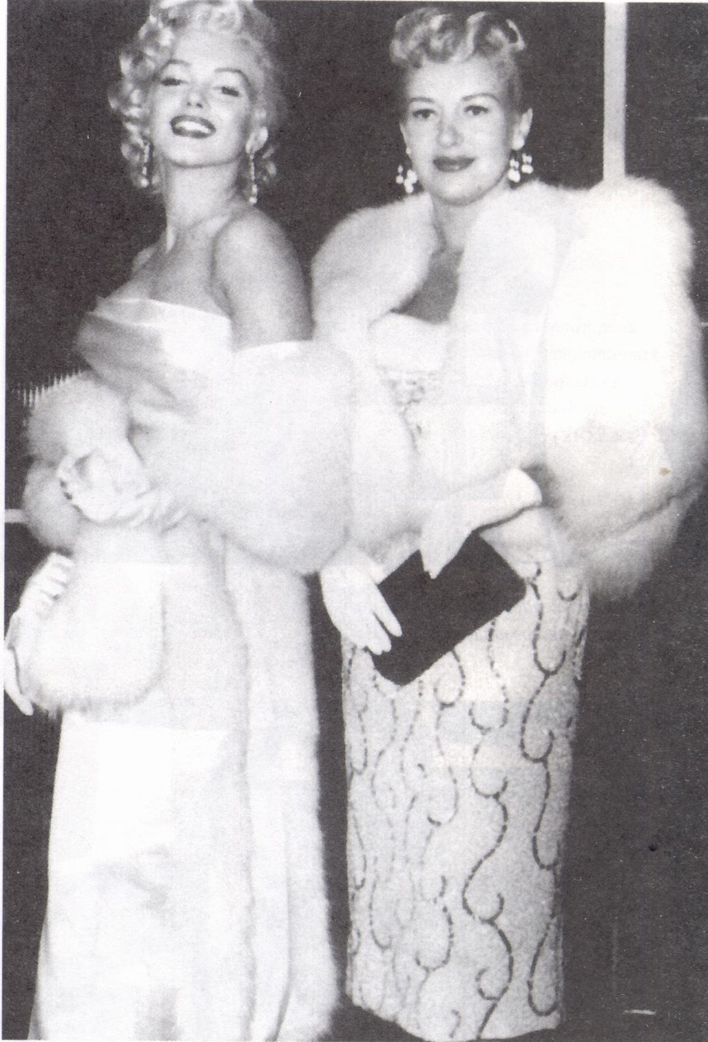 На премьере вместе с Бэтти Грейбл (1953 год)