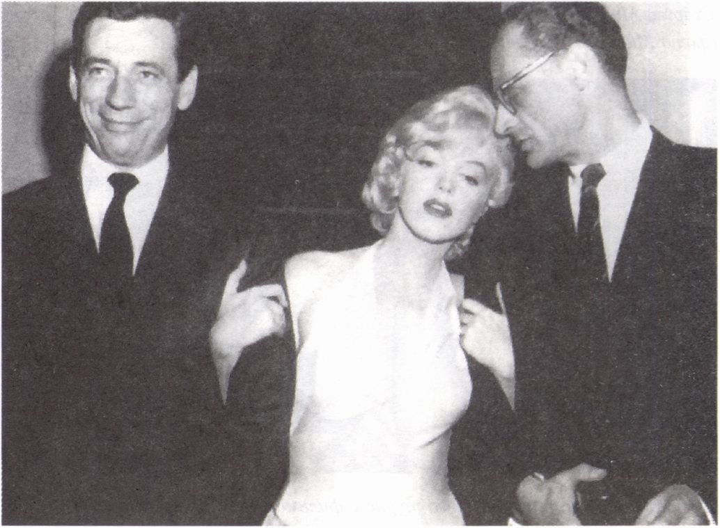 С Ивом Монтаном и Артуром Миллером (1960 год)