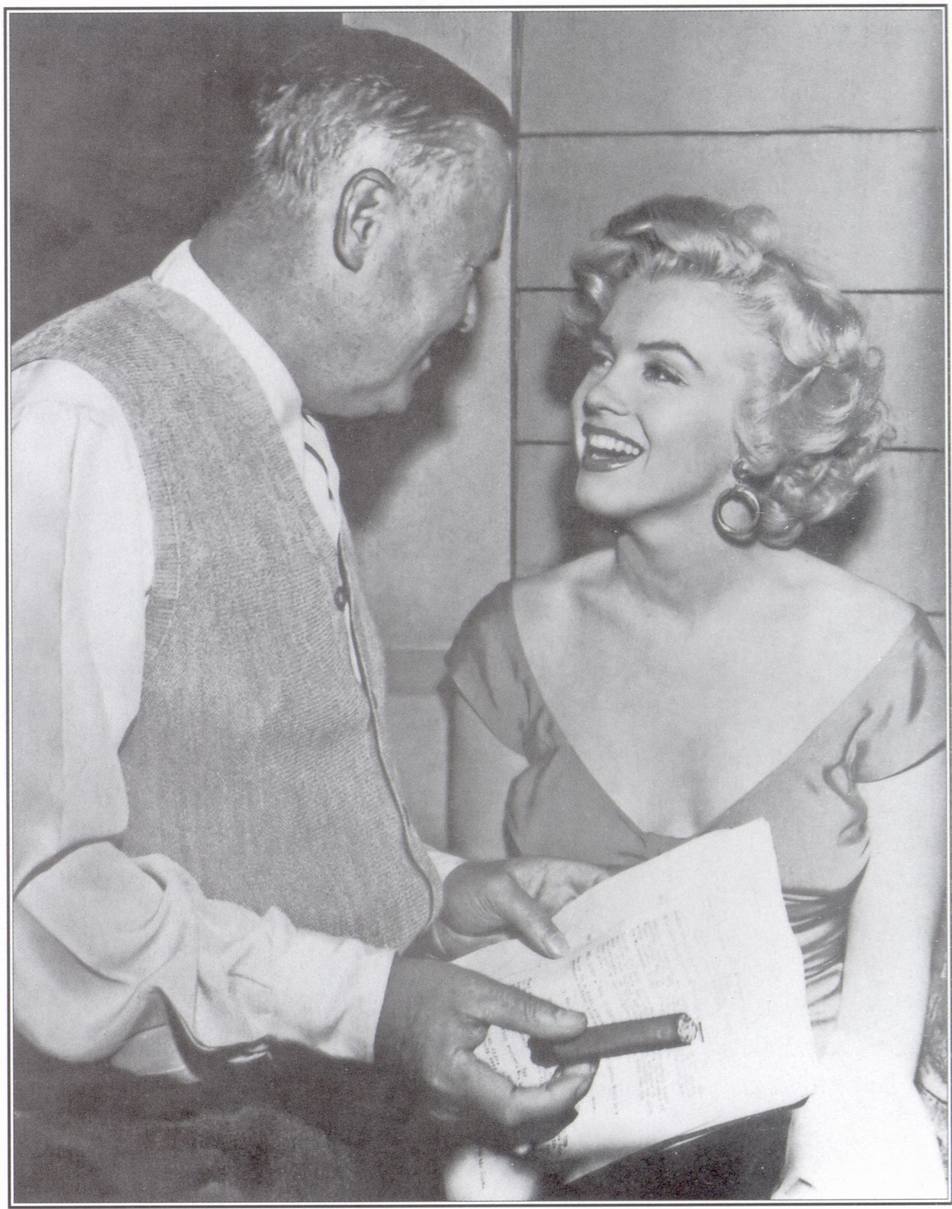 Режиссер Генри Хаттауэй и Мэрилин Монро на съемках фильма «Ниагара», 1953